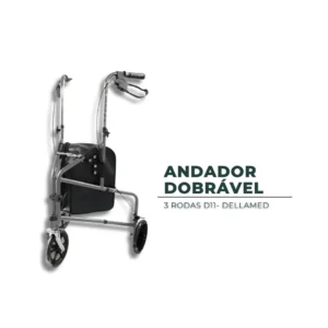 Andador Dobrável 3 Rodas D11 | Dellamed