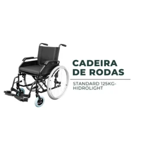 Cadeira de Rodas Standard – Até 125 kg | Hidrolight