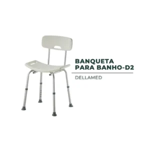 Banqueta para Banho D2 – Com Encosto | Dellamed