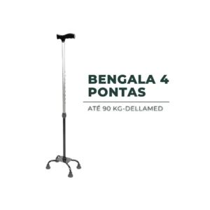 Bengala 4 Pontas – Até 90 kg | Dellamed