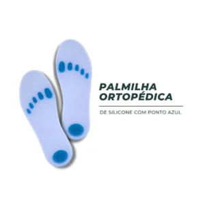 Palmilha Ortopédica de Silicone com Ponto Azul