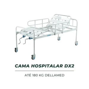Cama Hospitalar DX2 – Até 180 kg | Dellamed